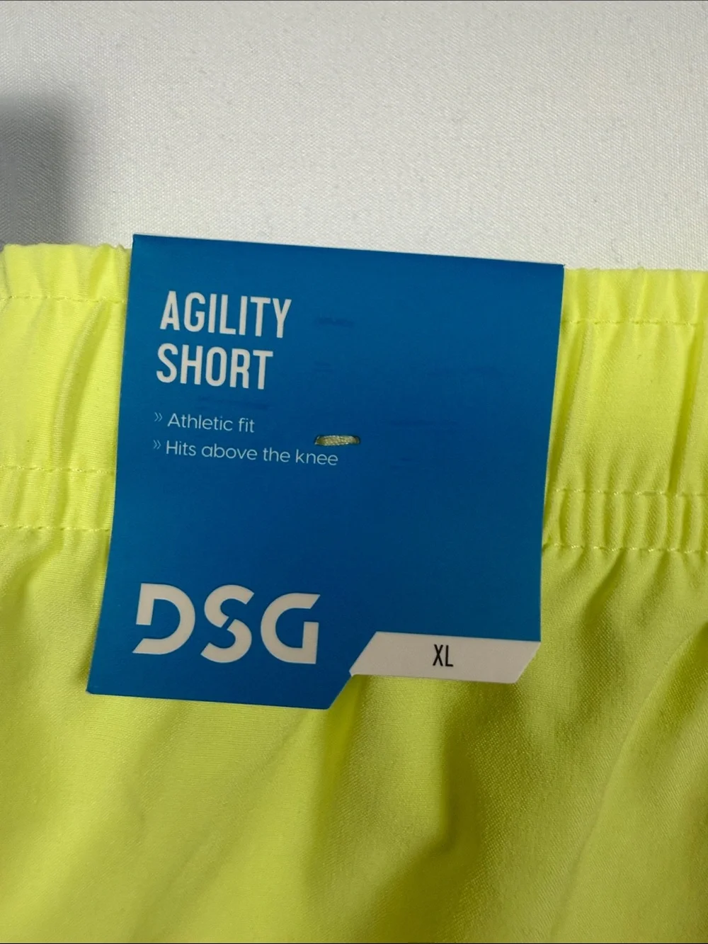 DSG Boys High-Visibility Neon Yellow Athletic Shorts